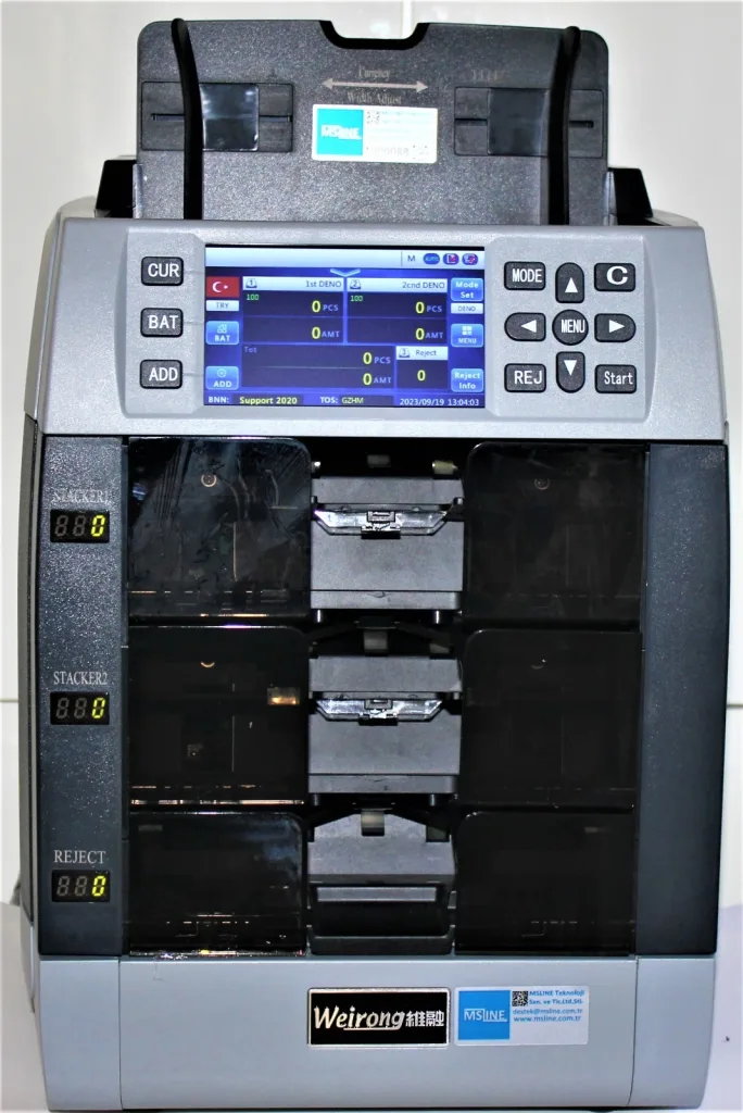 WR8301 2 + 1 Banknot Sorter Para Sayma Makinesi